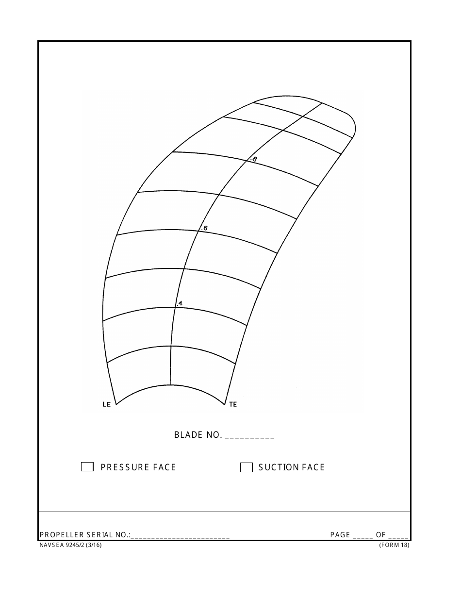 Form NAVSEA9245 / 2 Propeller and Propulsor Major Sub Assembly Visual Preservation Inspection Report, Page 18