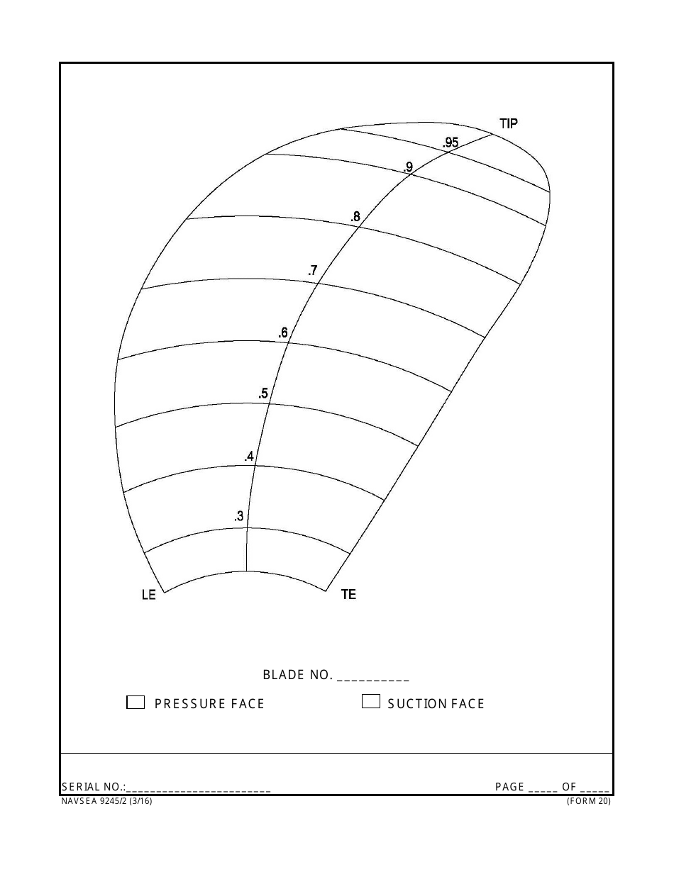 Form NAVSEA9245 / 2 Propeller and Propulsor Major Sub Assembly Visual Preservation Inspection Report, Page 20