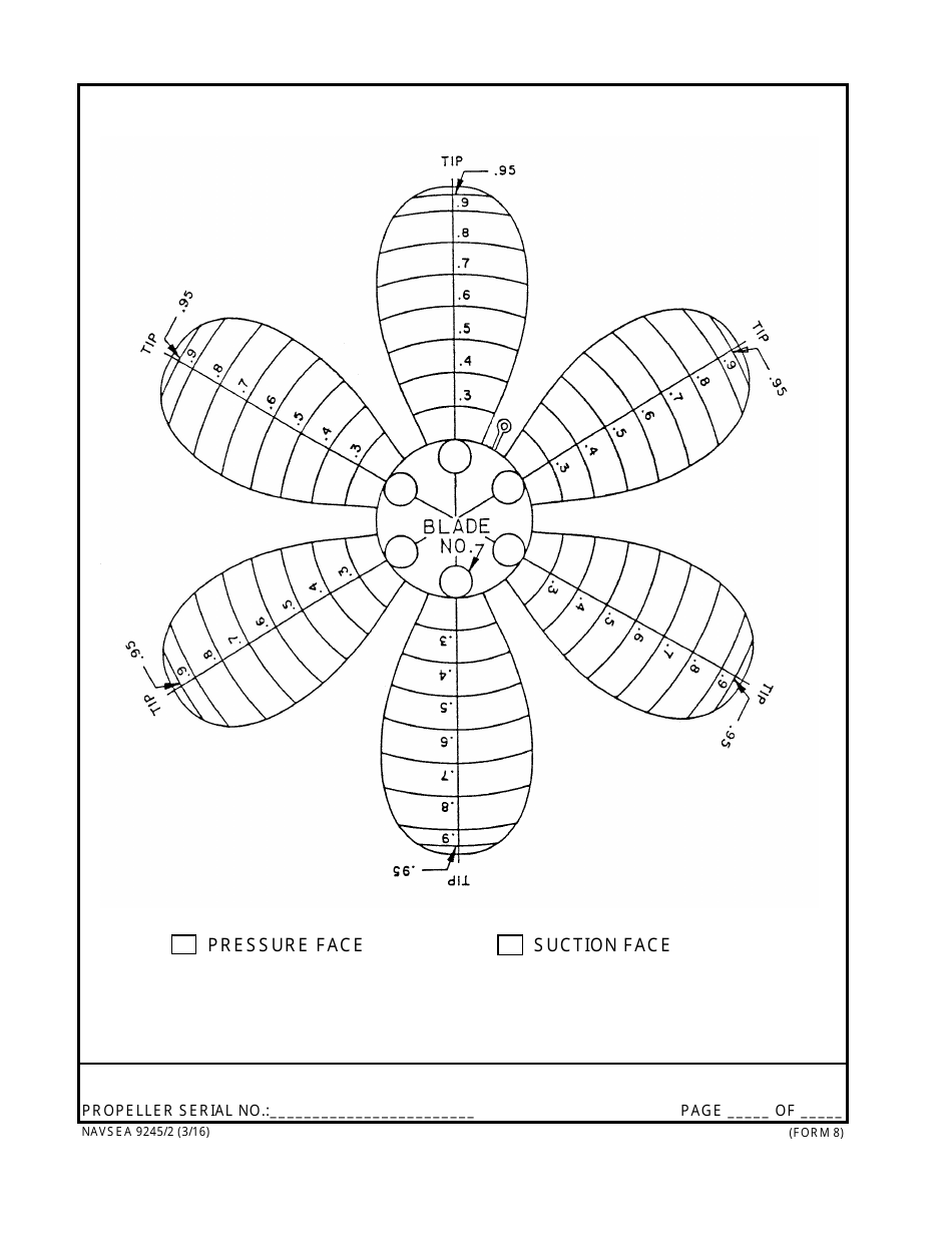 Form NAVSEA9245 / 2 Propeller and Propulsor Major Sub Assembly Visual Preservation Inspection Report, Page 8