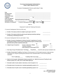 Form ED-916 &quot;Gpra Data Collection Form - Economic Development Districts and Indian Tribes&quot;
