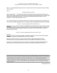 Form ED-916 Gpra Data Collection Form - Economic Development Districts and Indian Tribes, Page 2