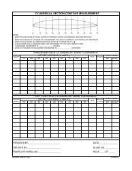 Form NAVSEA9245/4 Propeller Dimensional Inspection Report, Page 2