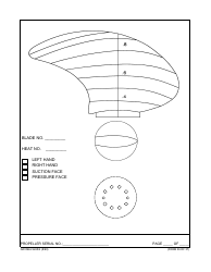 Form NAVSEA9245/4 Propeller Dimensional Inspection Report, Page 37