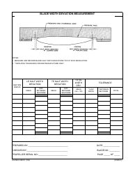 Form NAVSEA9245/4 Propeller Dimensional Inspection Report, Page 5
