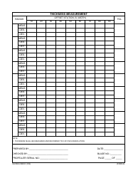 Form NAVSEA9245/4 Propeller Dimensional Inspection Report, Page 6
