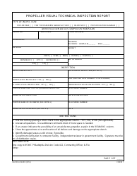 Form NAVSEA9245/3 Propeller Visual Technical Inspection Report