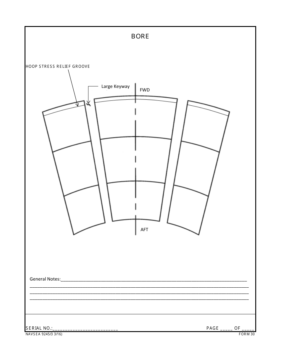 Form NAVSEA9245 / 3 Propeller Visual Technical Inspection Report, Page 30