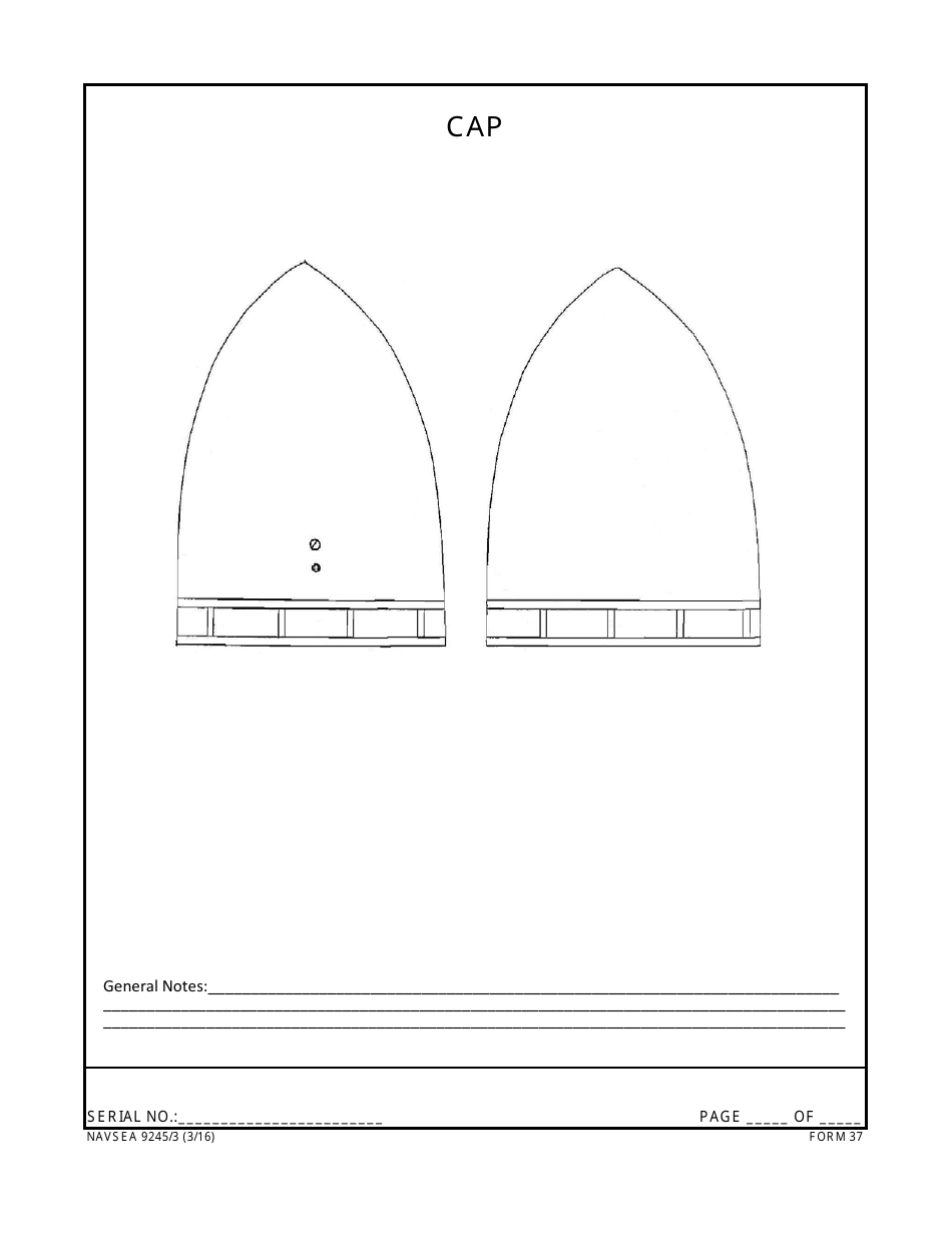 Form NAVSEA9245 / 3 Propeller Visual Technical Inspection Report, Page 37