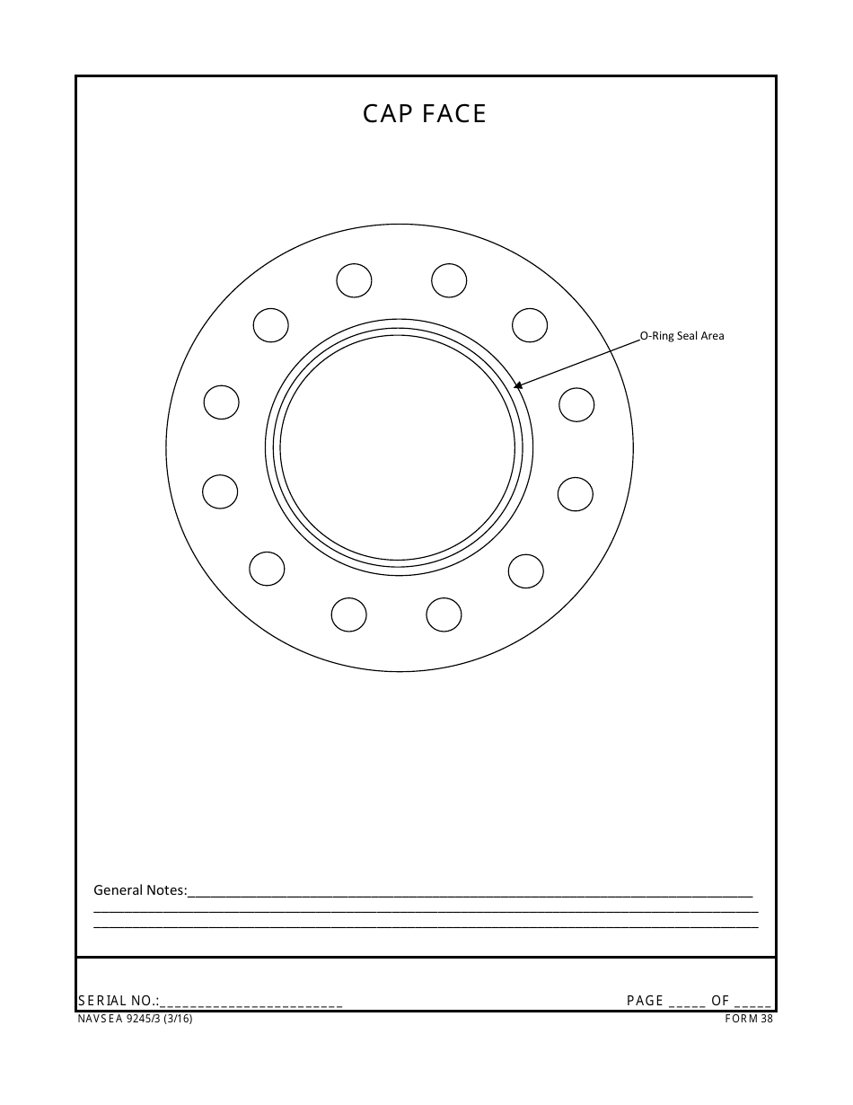 Form NAVSEA9245 / 3 Propeller Visual Technical Inspection Report, Page 38