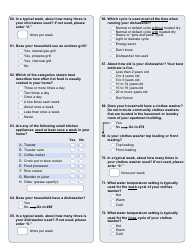 Residential Energy Consumption Survey Questionnaire Template, Page 7