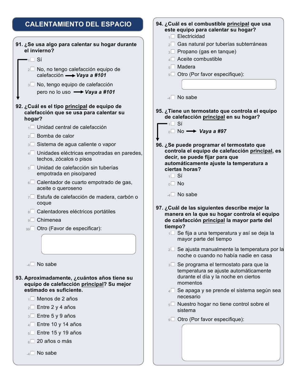 Encuesta Sobre Consumo De Energia En Hogares (Spanish), Page 10