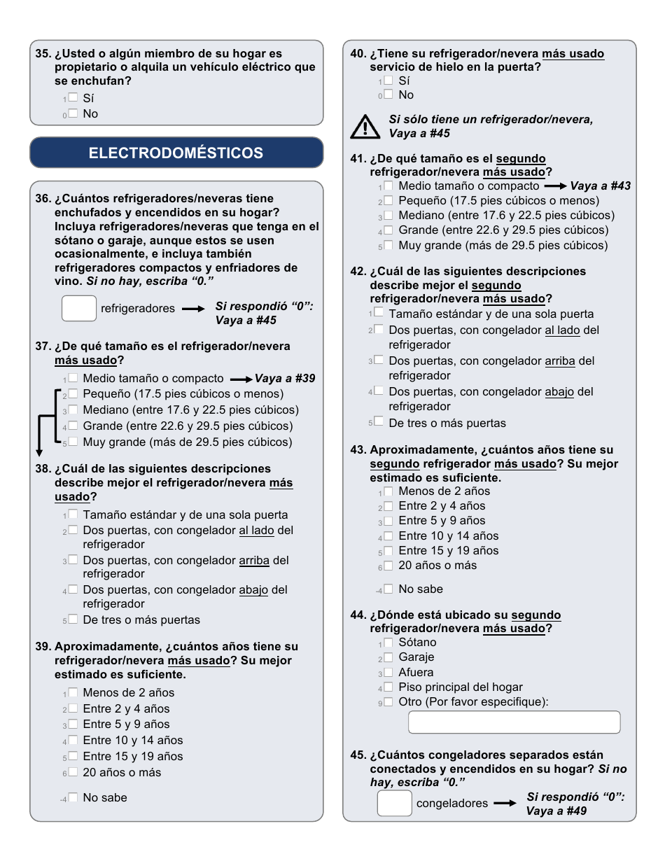 Encuesta Sobre Consumo De Energia En Hogares (Spanish), Page 5