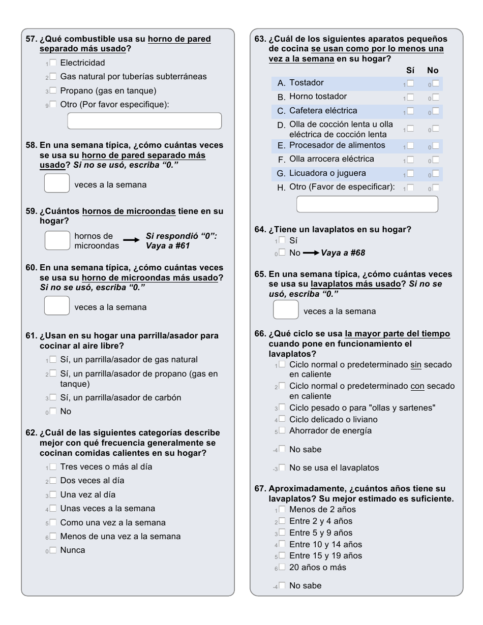 Encuesta Sobre Consumo De Energia En Hogares (Spanish), Page 7