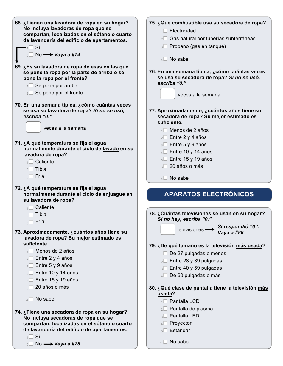 Encuesta Sobre Consumo De Energia En Hogares (Spanish), Page 8