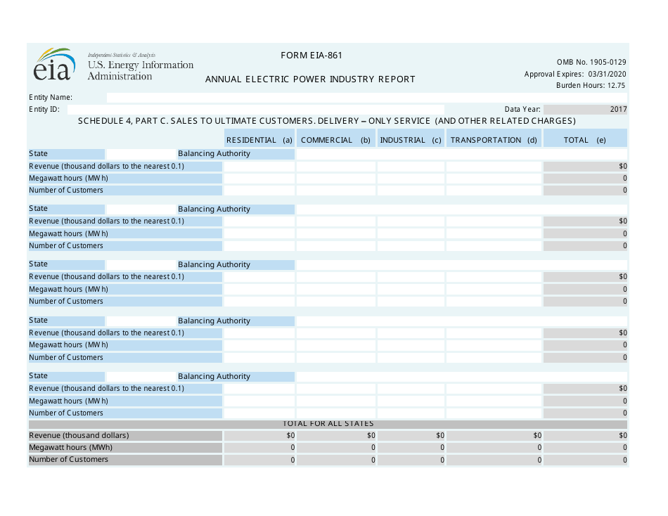 Form EIA-861 Annual Electric Power Industry Report, Page 11