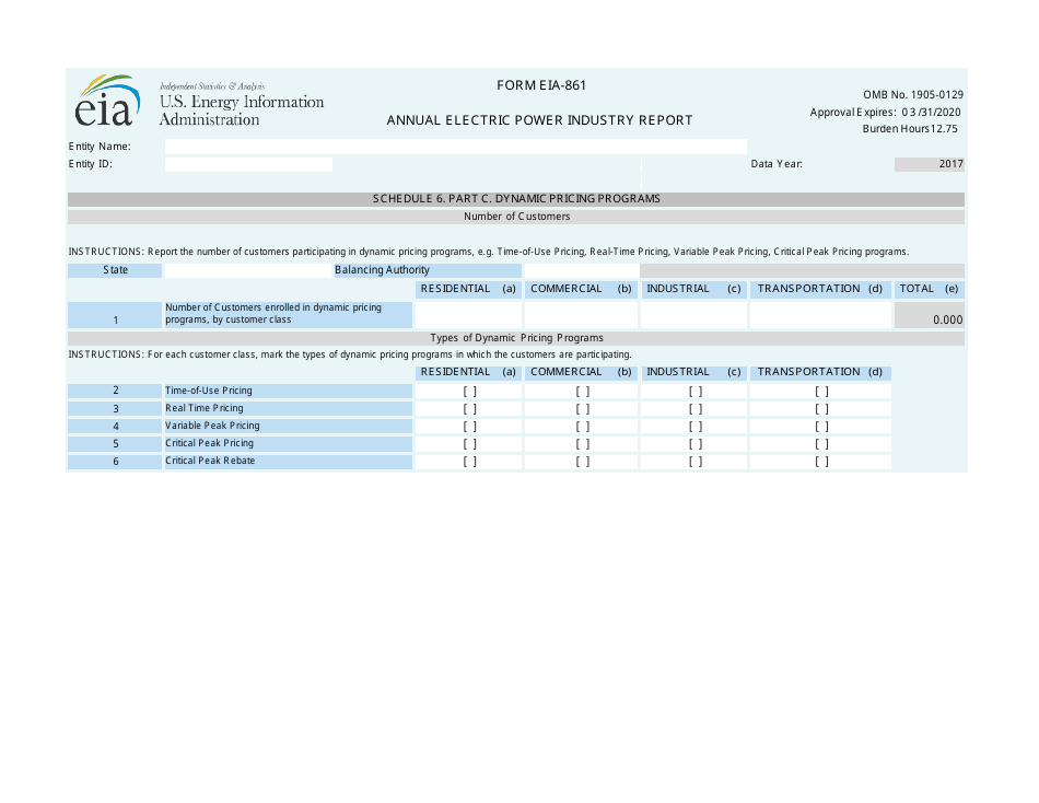 Form EIA-861 Annual Electric Power Industry Report, Page 18