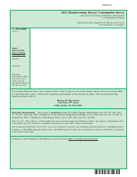 Document preview: Form EIA-846B Manufacturing Energy Consumption Survey