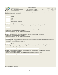 Form EIA-860 Annual Electric Generator Report, Page 29