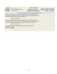 Form EIA-860 Annual Electric Generator Report, Page 42