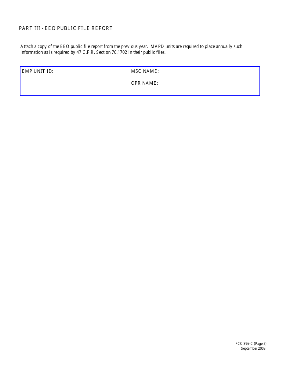FCC Form 396-C Multi-Channel Video Program Distributor EEO Program Annual Report, Page 8