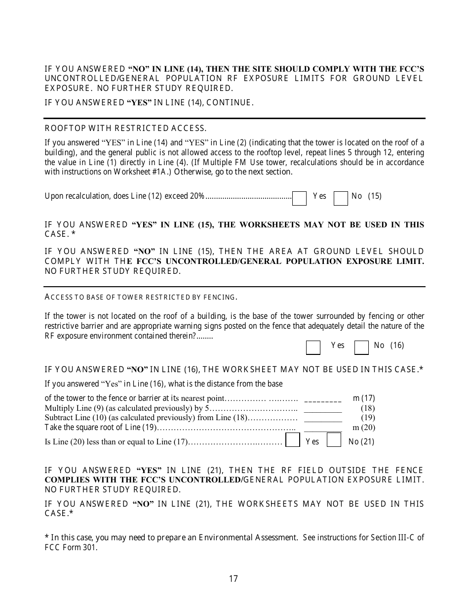FCC Form 303-S Application for Renewal of Broadcast Station License, Page 17