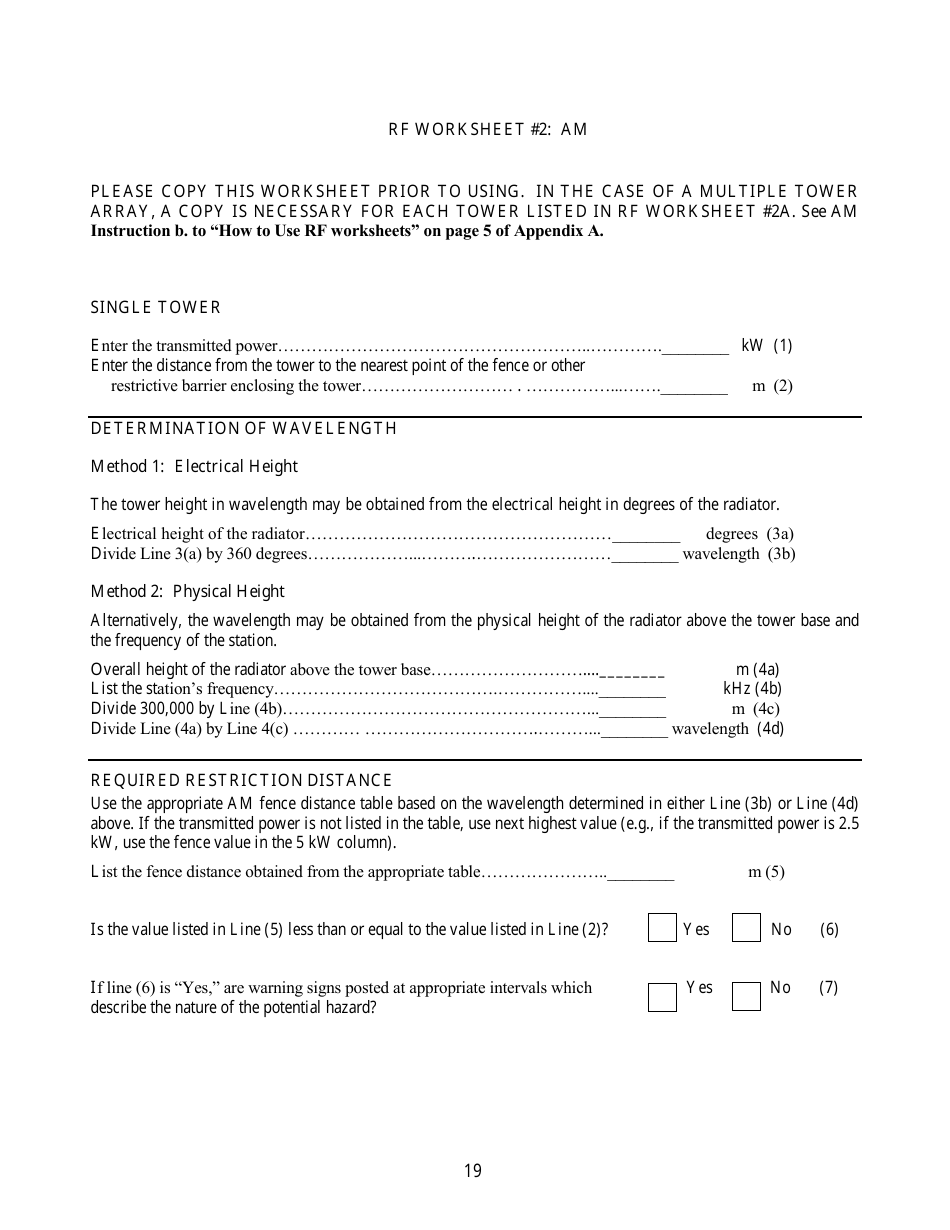 FCC Form 303-S Application for Renewal of Broadcast Station License, Page 19