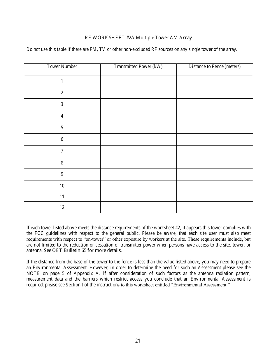 FCC Form 303-S Application for Renewal of Broadcast Station License, Page 21