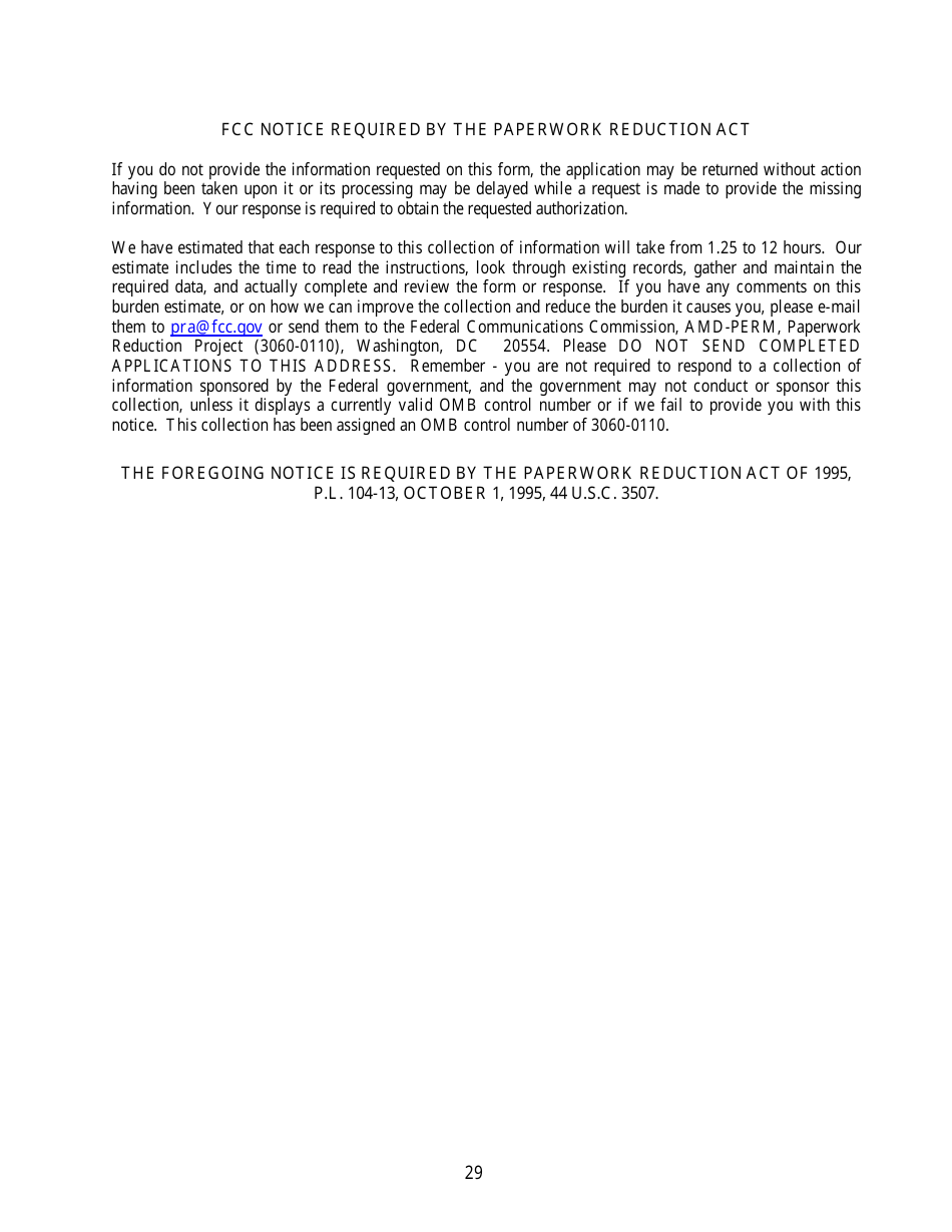 FCC Form 303-S Application for Renewal of Broadcast Station License, Page 29