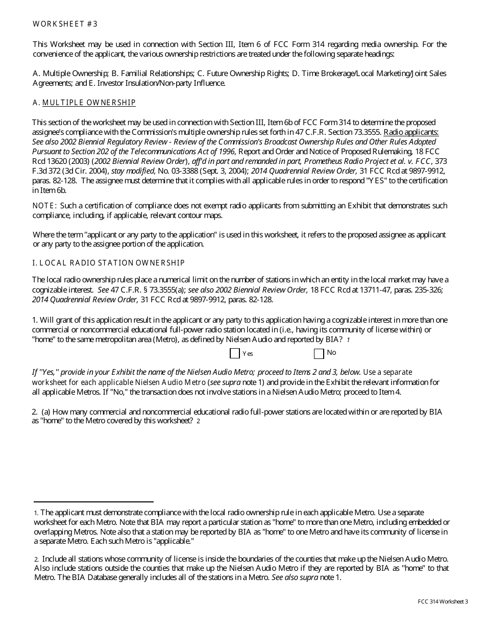 FCC Form 314 Application for Consent to Assignment of Broadcast Station Construction Permit or License, Page 16