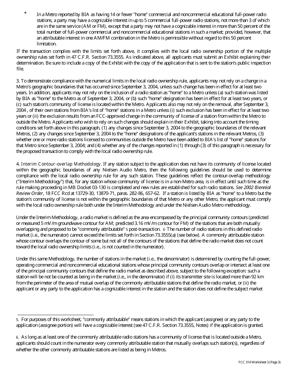 FCC Form 314 Application for Consent to Assignment of Broadcast Station Construction Permit or License, Page 18