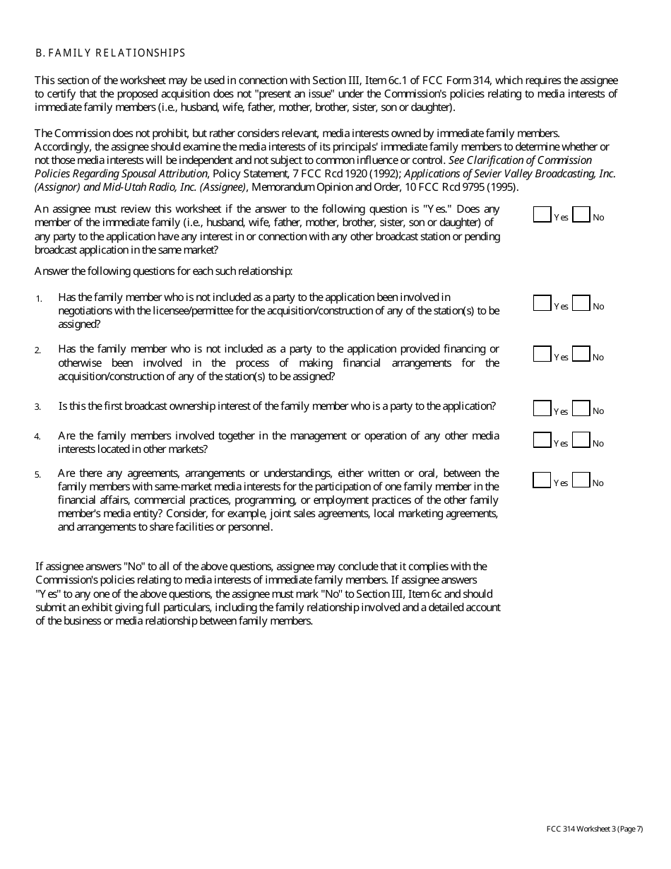 FCC Form 314 Application for Consent to Assignment of Broadcast Station Construction Permit or License, Page 22