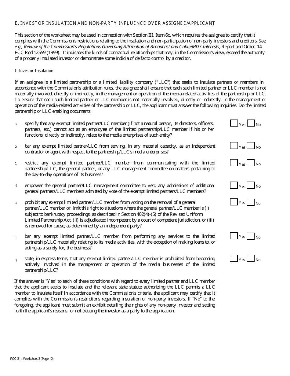 FCC Form 314 Application for Consent to Assignment of Broadcast Station Construction Permit or License, Page 25