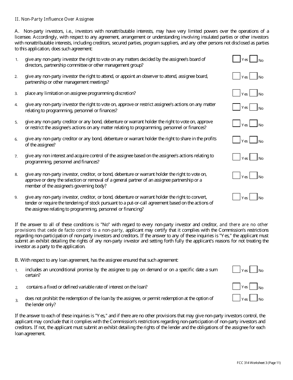 FCC Form 314 Application for Consent to Assignment of Broadcast Station Construction Permit or License, Page 26