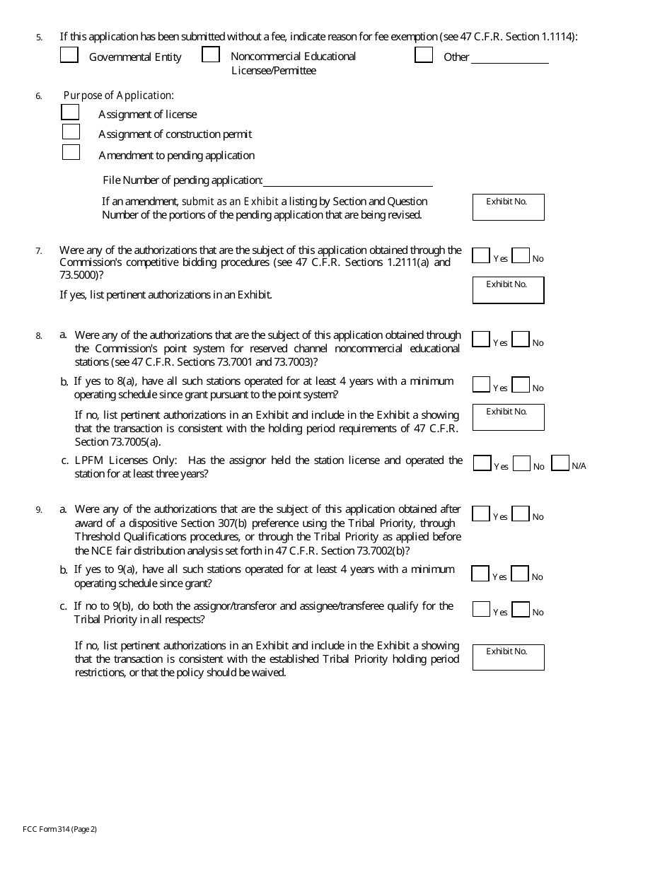 FCC Form 314 Application for Consent to Assignment of Broadcast Station Construction Permit or License, Page 28