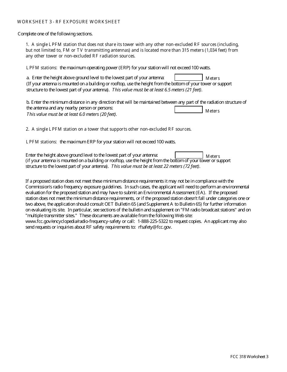 FCC Form 318 Application for Construction Permit for a Low Power Fm Broadcast Station, Page 17