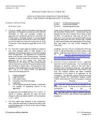 FCC Form 318 Application for Construction Permit for a Low Power Fm Broadcast Station