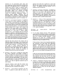 FCC Form 318 Application for Construction Permit for a Low Power Fm Broadcast Station, Page 9