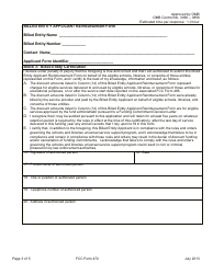 FCC Form 472 Billed Entity Applicant Reimbursement Form, Page 3