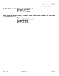 FCC Form 472 Billed Entity Applicant Reimbursement Form, Page 5