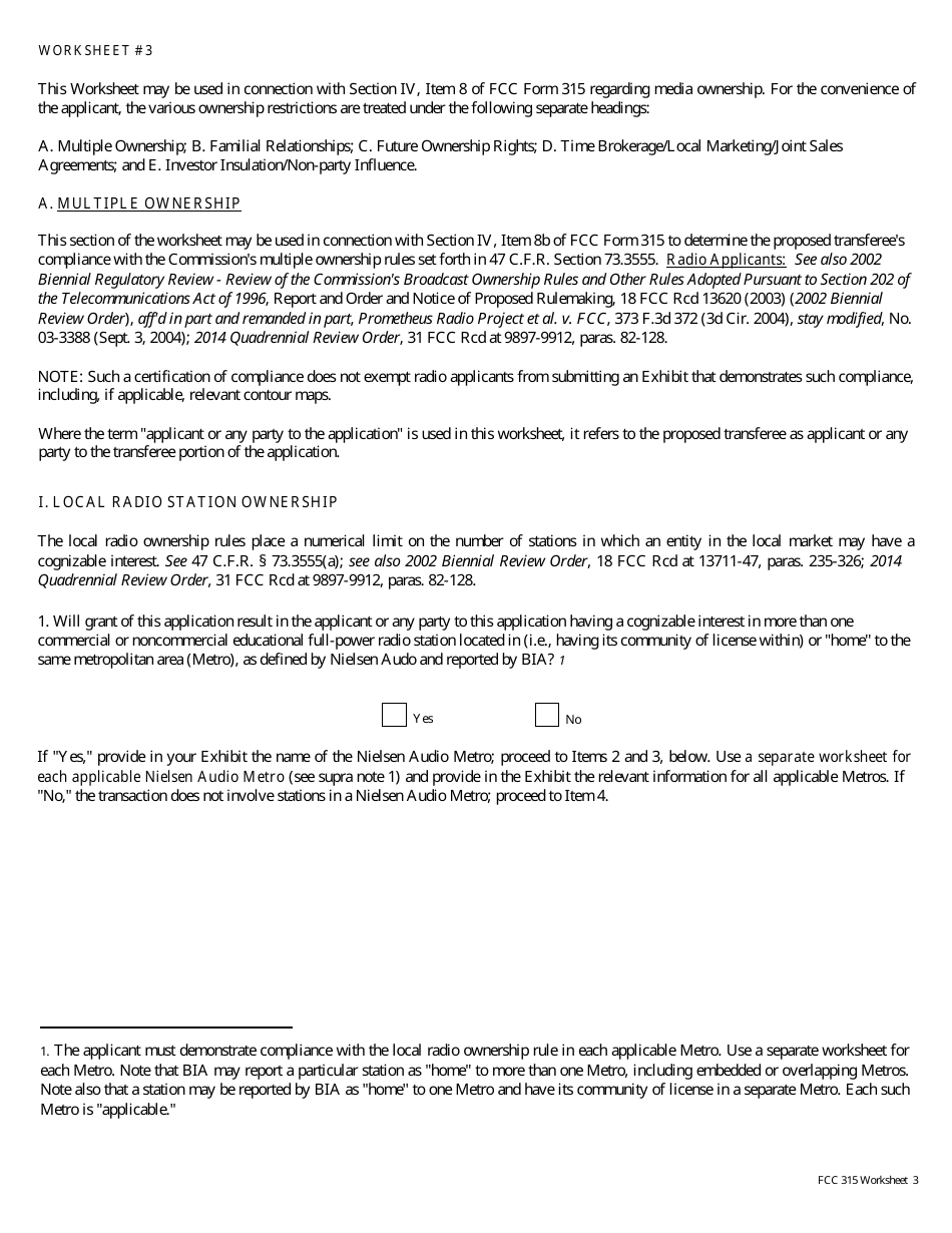 FCC Form 315 Application for Consent to Transfer Control of Entity Holding Broadcast Station Construction Permit or License, Page 16