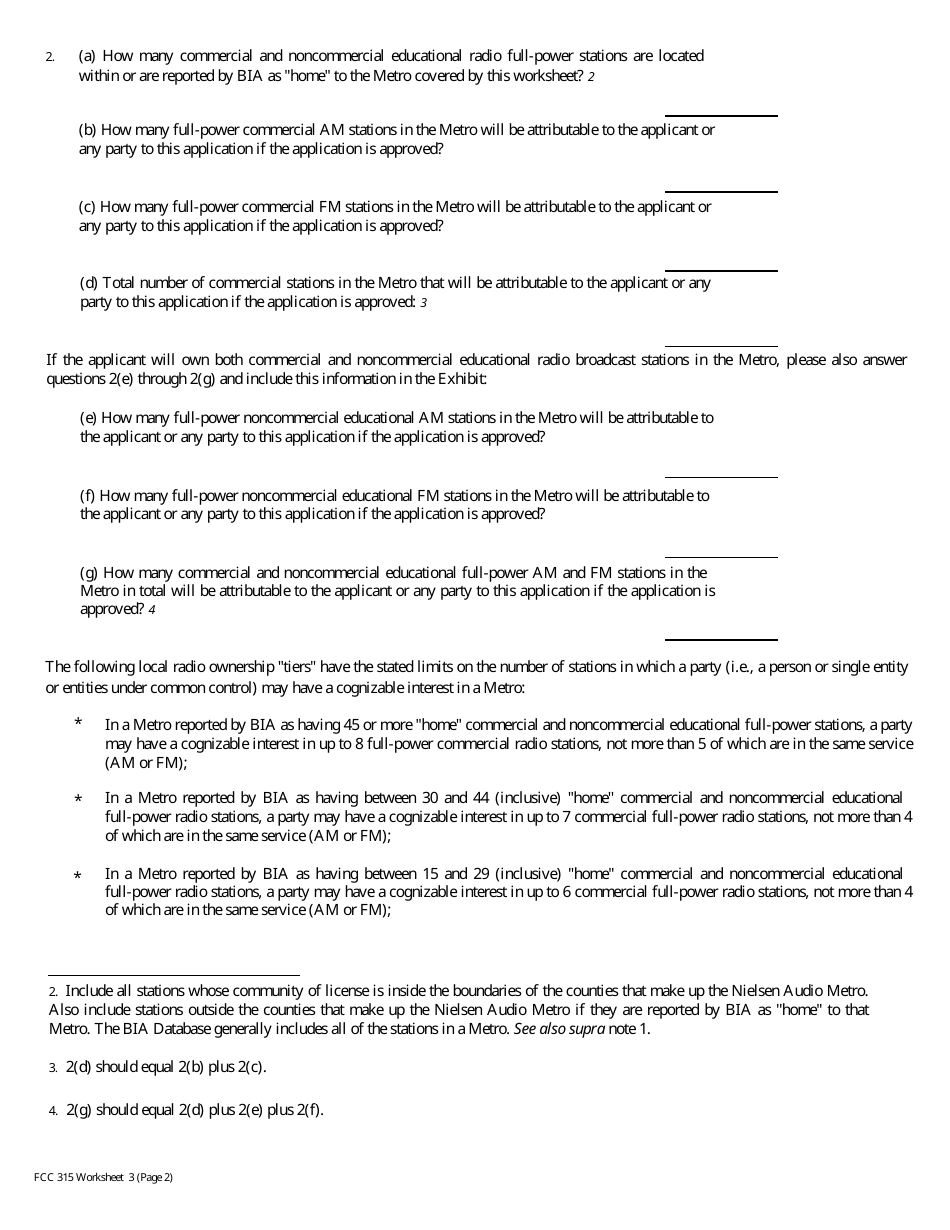 FCC Form 315 Application for Consent to Transfer Control of Entity Holding Broadcast Station Construction Permit or License, Page 17