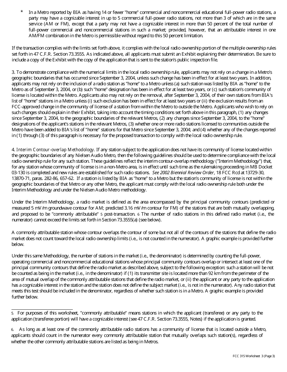 FCC Form 315 Application for Consent to Transfer Control of Entity Holding Broadcast Station Construction Permit or License, Page 18