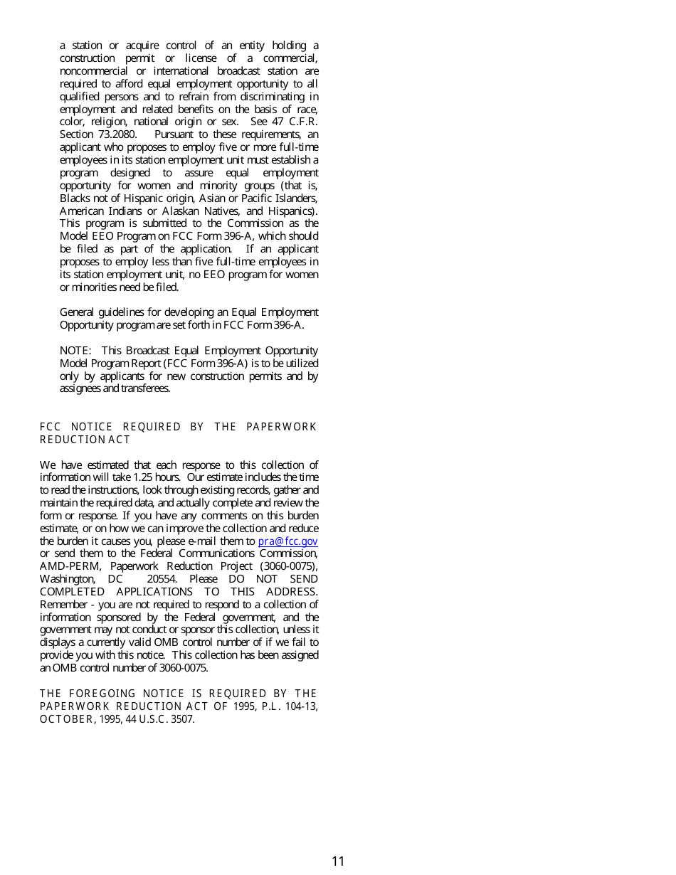 FCC Form 345 Application for Consent to Assign Construction Permit or License for Tv or Fm Translator Station or Low Power Television Station or to Transfer Control of Entity Holding Tv or Fm Translator or Low Power Television Station, Page 11