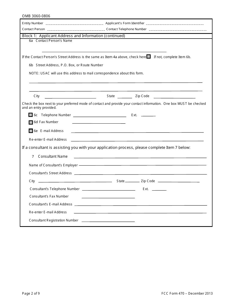 FCC Form 470 - Fill Out, Sign Online and Download Printable PDF ...