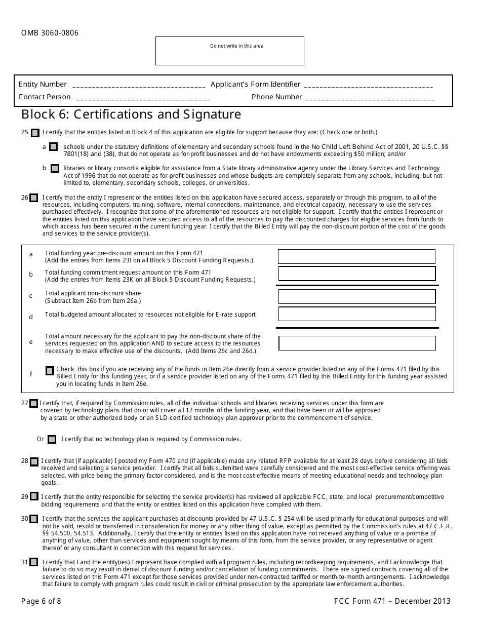 FCC Form 471 - Fill Out, Sign Online and Download Printable PDF ...