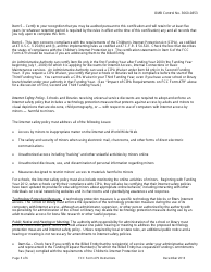 Instructions for FCC Form 479 Certification by Administrative Authority to Billed Entity of Compliance With the Children&#039;s Internet Protection Act, Page 5