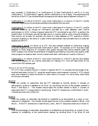Instructions for FCC Form 555 Annual Lifeline Eligible Telecommunications Carrier Certification Form, Page 5