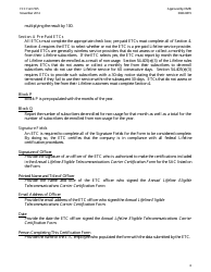 Instructions for FCC Form 555 Annual Lifeline Eligible Telecommunications Carrier Certification Form, Page 6