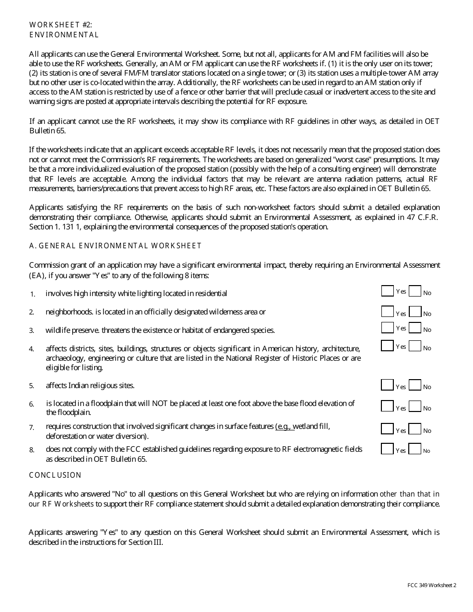 FCC Form 349 Application for Authority to Construct or Make Changes in an Fm Translator or Fm Booster Station, Page 17