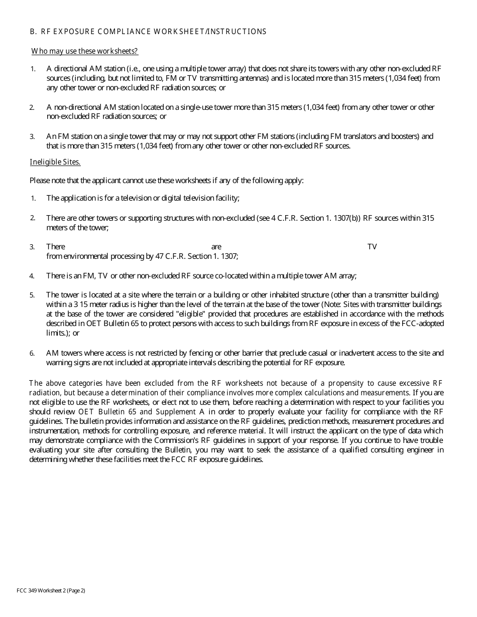 FCC Form 349 Application for Authority to Construct or Make Changes in an Fm Translator or Fm Booster Station, Page 18